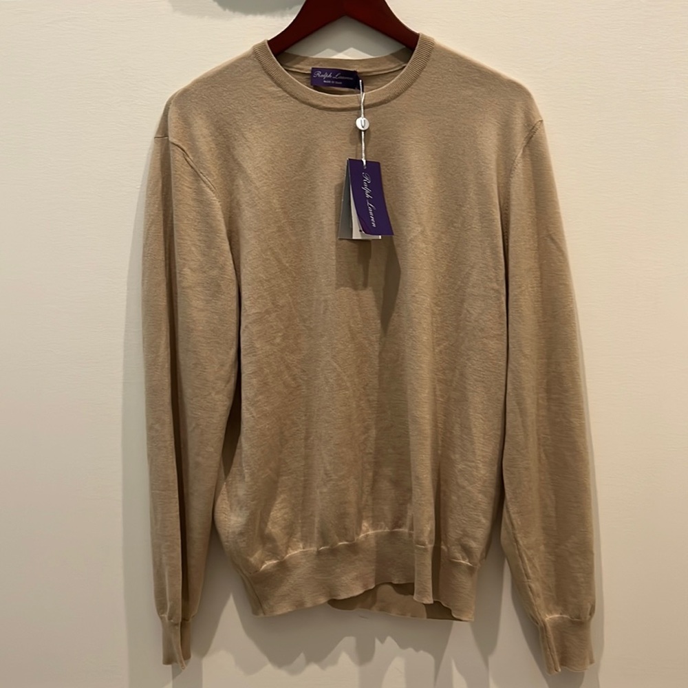 Ralph Lauren Purple Tag - cashmere - tan - XL